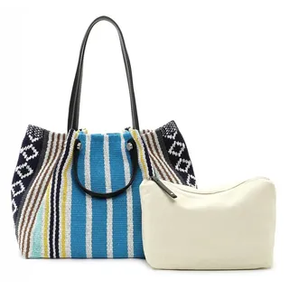 SURI FREY Elly Shopper Baumwolle Blue