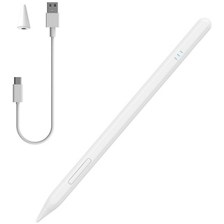 Mutoy Eingabestift Stylus Stift für iPad 2018-2022,für Apple iPad Magnetischer Stylus Pen (Tablet stift, ipad stift) Kompatibel mit iPad Pro/iPad Air, Bluetooth Eingabestifte weiß