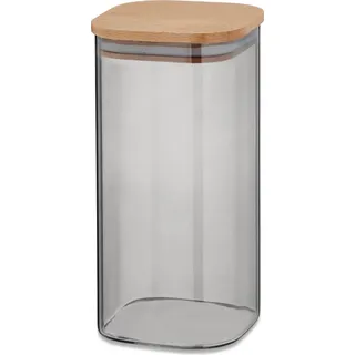 Kela Vorratsdose Nea Glas hellgrau 10,0 x 10,0 x 20,0 cm 1,5 l