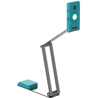 IRIScan Visualizer 7 Dokumentenkamera Grau mit 13MP 4K Ultra HD, A3-Scanner für Unterricht und Videokonferenzen, mit KI-Mikrofon, LED und USB, für Win & Mac, inkl. Readiris PDF