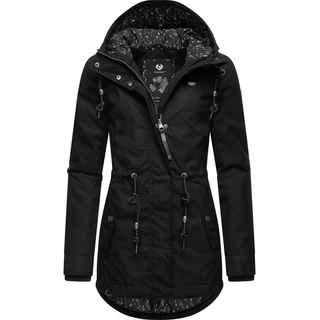 Ragwear Winterjacke Monadis Black Label stylischer Winterparka für die kalte Jahreszeit schwarz 6XL (52)