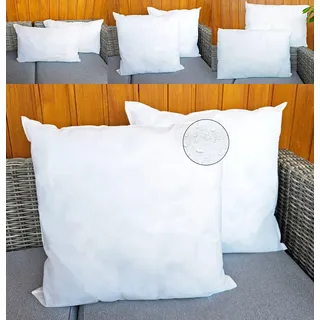 JACK 2er Set Innenkissen Kissenfüllung 30x50 45x45 40x60cm Inlett Wasserfest Wetterfest Kopfkissen Zierkissen Outdoor Kissen, Größe:45 x 45 cm