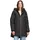 Steppjacke mit Plüsch in schwarz Gr 46