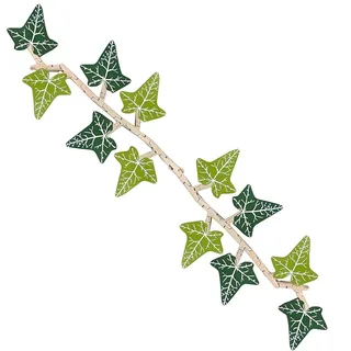 Kühlschrank Magnete,3D Efeu Kühlschrankmagnet mit beweglichen Stielen, Flexible Dekoration, Pflanzendesign Magnet Efeu Kühlschrank, Küchen- & Büroaccessoire (Einzelne Rebe 20 Blätter)