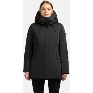 khujo Kurzmantel "Allap", Damen, Gr. L (40), schwarz, Obermaterial: 55% Baumwolle, 45% Polyester. Innenfutter: 100% Nylon.