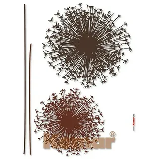 Komar Dekosticker 17004 (Pusteblume, Braun, 50 x 70 cm)