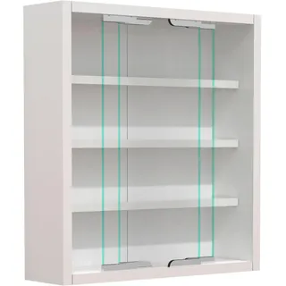 VCM Hängevitrine Agisa 37 x 40 x 10 cm Weiß