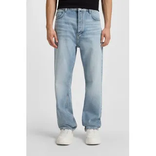 HUGO Loose-fit-Jeans Nate in heller Waschung blau 32