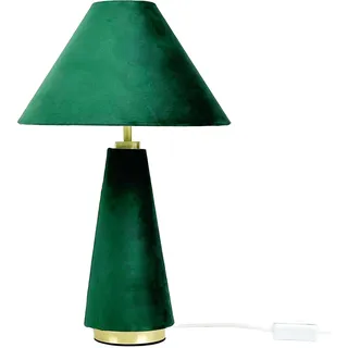 Relaxdays Tischlampe Dunkelgrün