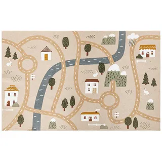 Atmosphera ROADMAP Kinderteppich 100 x 150 cm Jute