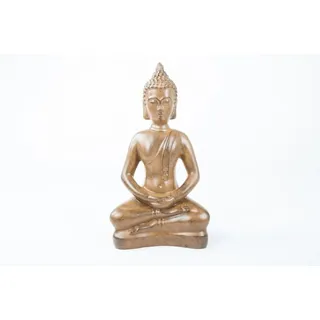 BURI Dekofigur Deko Buddha groß verschiedene Farben braun