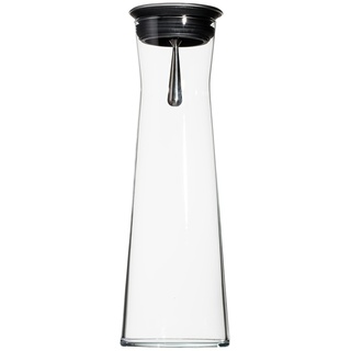 Peill+Putzler Karaffe mit Ausgießer  Acqua , transparent/klar , Metall, Kunststoff, Glas  , Maße (cm): H: 30