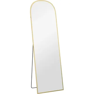 Homcom Ganzkörperspiegel 161,5 x 50 cm Gold