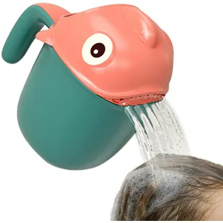 Baby-Bad-Spülbecher, Shampoo-Spülbecher, Bad-Wasch-Shampoo-Spülbecher, niedlicher Clownfisch-Badeshampoo-Spülbecher, Cartoon-Shampoo-Tasse, multifunktionaler Haarspülbecher, Badekrug für Babywäsche