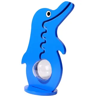 LOVIVER Tiere Sparschwein Klar Big Belly Ornament, Aufbewahrung Klarfenster Spardose Cartoon für Thanksgiving Hochzeiten Party Geburtstag, Pinguin