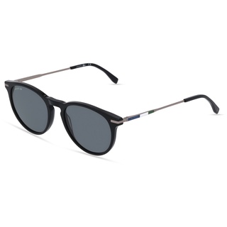 Lacoste L609SND Unisex-Sonnenbrille Vollrand Panto Kunststoff-Gestell, schwarz