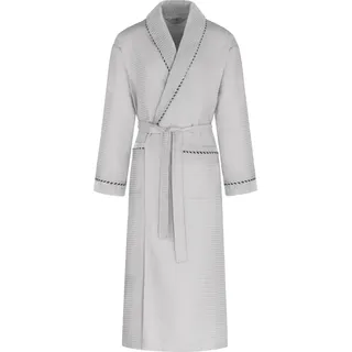 normani Herren Bademantel Waffelpique Moyo in Weiß | Gr.: L/XL