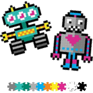 Fat Brain Toys Jixelz Set Roving Robots - Pixel Puzzle 700 Teile