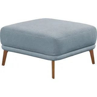 Schöner Wohnen Hocker Pearl Baumwolle/Polyester 80 x 45 x 80 cm Blau