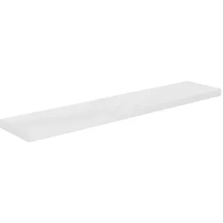 vidaXL Wandregal Schwebend Hängeregal Wandboard Bücherregal Regalbrett Schweberegal CD DVD Regal Dekoregal Hochglanz-Weiß 120x23,5x3,8cm MDF
