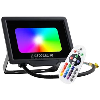 LUXULA LED Außenleuchte RGB 10 W wetterfest IP65 mit Fernbedienung