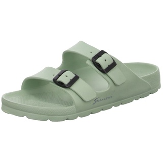Sneakers Damen-Badepantolette Mint-Grün, Farbe:grün, EU Größe:37