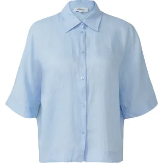 s.Oliver Kurzarmbluse blau 42
