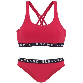 ELBSAND Bustier-Bikini Damen rot Gr.36 Cup A/B