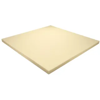 Heiro Schaumstoff Kissen Gelb 50cm x 50cm - RG 50/75 - sehr hohe Festigkeit - (50 x 50 x 2 cm)