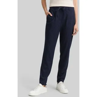 TOM TAILOR 7/8-Hose Hosen & Chino Loose Fit Hose mit Nadelstreifen blau W34/L30