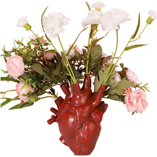Kreative Dekorative Vase Aus Kunstharz, Modern Avenue Stil, 16√ó11cm, Weiß, Schwarz, Rot, Gold, Rosa, Ideales Geschenk Für Wohnzimmer, Küche, Büro [1 Vase Enthalten]