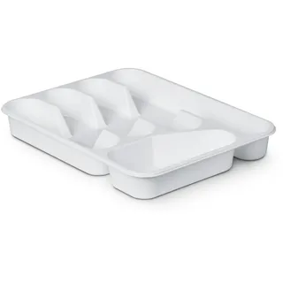 Pro Home Besteckkasten Kunststoff 33,5 x 26 x 4,5 cm Weiß