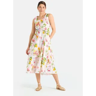 Lieblingsstück Sommerkleid RosaleaL in Midi-Länge, Allover-Print beige XS (34)