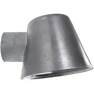 KS Verlichting -Wandleuchte Vita Cup Verzinkt - Hoflampe in schlichtem Design, ohne Bewegungsmelder & Leuchtmittel - Für Hof & Garten - Pulverbeschichtetes Aluminium - Für Halogen & LED