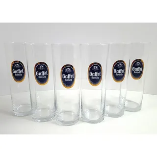 Mixcompany Gläser-Set Gaffel Kölsch Biergläser Set - 6 x 0,2L ohne Goldrand