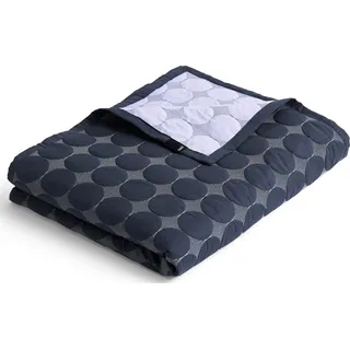 Mega Dot Decke 195 x 245 cm marineblau