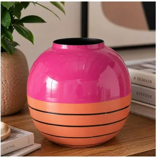 MF Dekovase Handgefertigte Vase Tucol – Moderne Eleganz in Orange und Pink rosa