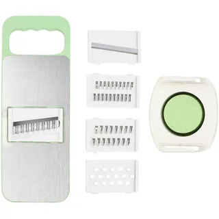 5-in-1 Gemüsehobel, Edelstahl Mandoline Slicer, Gemüseschneider 0,1–8 mm, Verstellbar Gemüsefriseur, Chefkoch Gemüsehobel, Multi Slicer Gemüseschneider, Julienne Schneider für Obst Kartoffeln Karotten