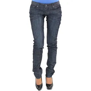 Damen RÖHRE RÖHRENJEANS HÜFT HÜFTJEANS Stretch Stretchjeans Hose Jeans Skinny BLAU 32 - 32