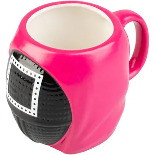Grupo Erik 3D Kaffeetasse Tasse Kaffeetasse Squid Game Teetasse - Keramik Tasse - Kafeebecher Größe 10,5 x 15 x 11,5 cm Fassungsvermögen 600 ml - Offizieller Squid Game Fanartikel