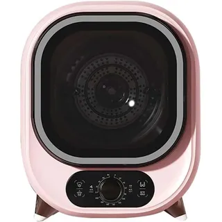 ZMIN Kleiner Wäschetrockner, tragbarer Kondensator-Wäschetrockner, 5 kg belüfteter Wäschetrockner, kompakt, Mini-Schleudertrockner, 0,8 kg Tragfähigkeit,Rosa,1