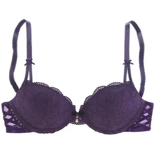 LASCANA Push-up-BH Damen pflaume Gr.75D