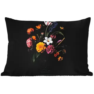 MuchoWow Dekokissen Frühling - Blumen - Klassisch - Vase, Outdoor-Dekorationskissen, Kissen, Kissenbezug, 60x40 cm Rechteckig | 60 cm x 15 cm x 40 cm