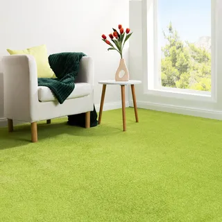 Steffensmeier Teppichboden Ibiza | Auslegware | Kinderzimmer,Wohnzimmer,Schlafzimmer und Jugendzimmer | Grün, Größe: 400x1000 cm