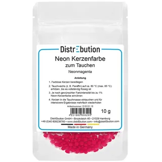 DistrEbution Kerzenmalfarbe Neon Kerzenfarbe zum Tauchen 10g, hochkonzentriert, zum Kerzen färben lila