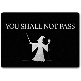 trendaffe You shall not pass Fußmatte randlos mit Zauberer Motiv