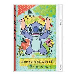 ROTH Hausaufgabenheft für clevere Faule Disney Stitch,