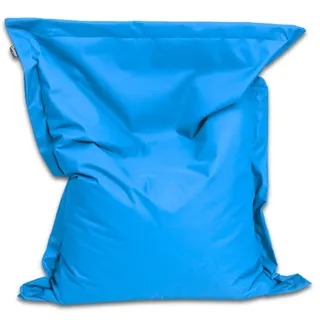 BuBiBag Sitzsack 100x70 cm mit Füllung – Handgefertigt – Bean Bag Indoor & Outdoor – Bodenkissen Liegekissen Kinder & Jugendliche – wasserabweisend bequem – Königsblau