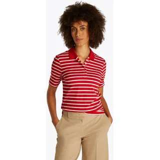 Tommy Hilfiger Regular Fit Poloshirt mit Logo-Stitching Modell '1985', rot M
