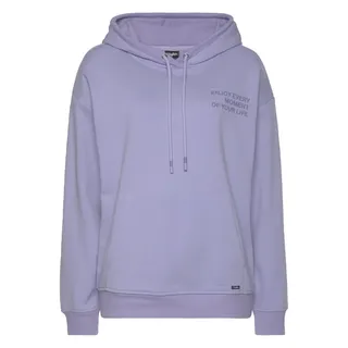 Buffalo Hoodie mit Statement Druck Lila 40/42